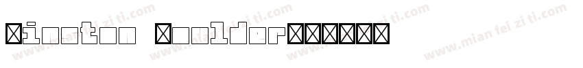 Winston Boulder字体转换
